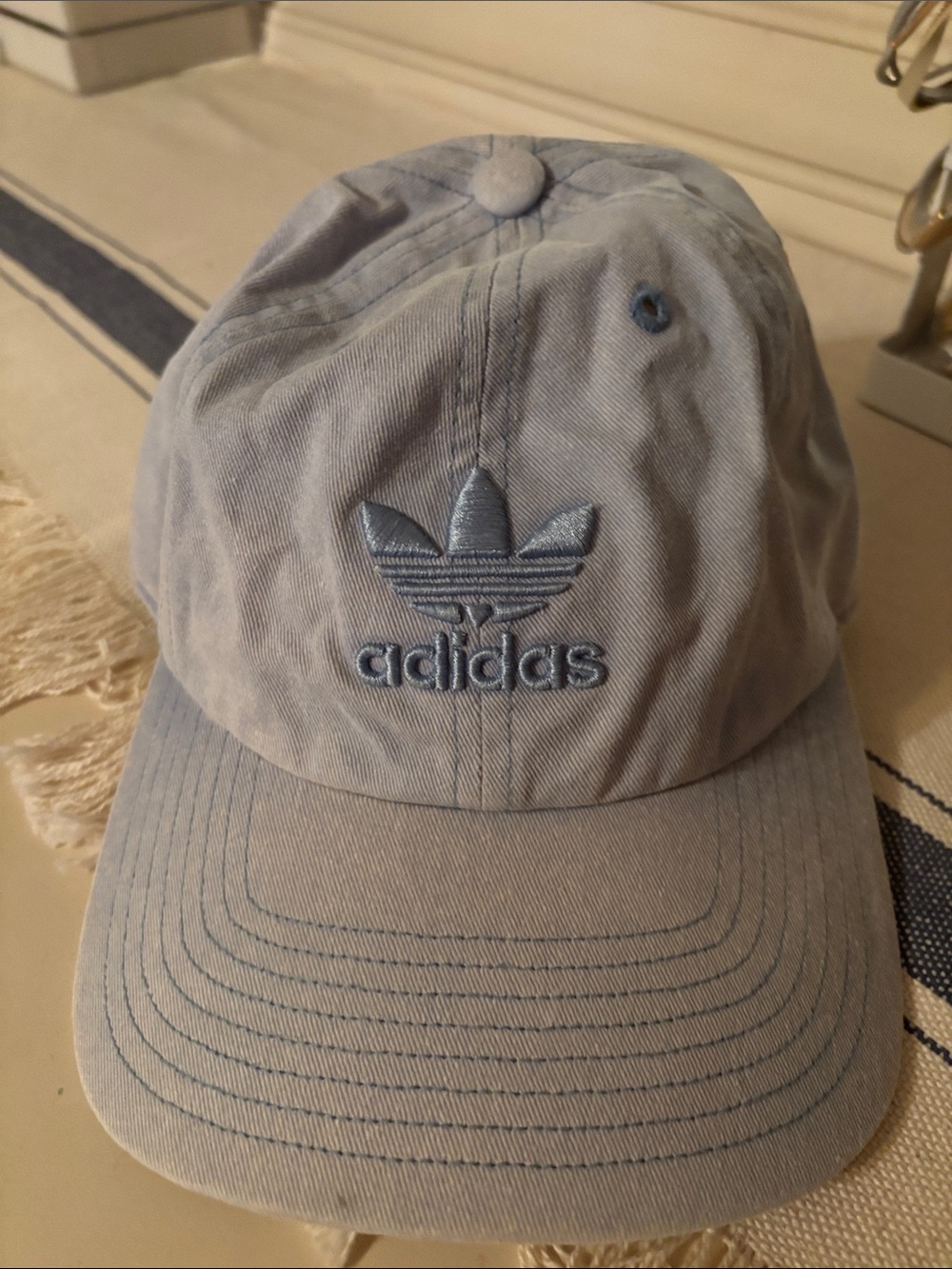 adidas Light Blue Trefoil Dad Hat